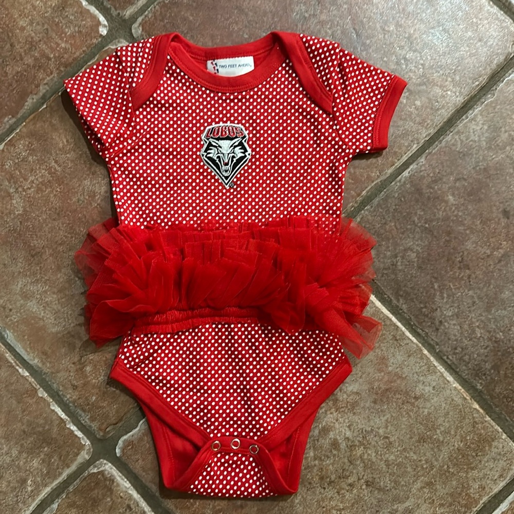 UNM Lobos 12 mo onesie